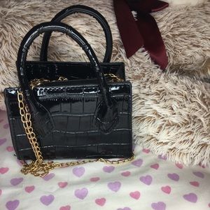 Our Croc Embossed Mini Satchel Bag